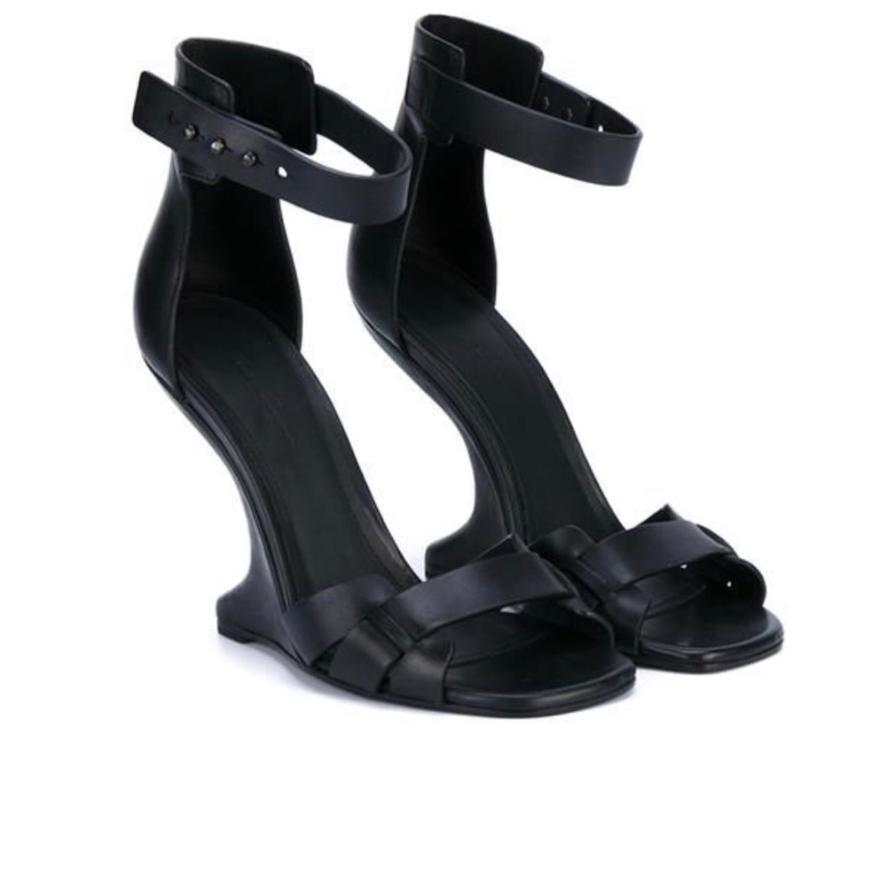 Rick Owens Italian leather sandal heel size 38 / 8